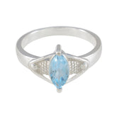 Violet Filigree Blue Solitaire Ring Blue Topaz Blue